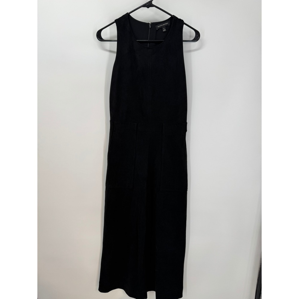 Banana Republic Black Sleeveless Wide Leg Jumpsuit Women's Size‎ 0 Pockets